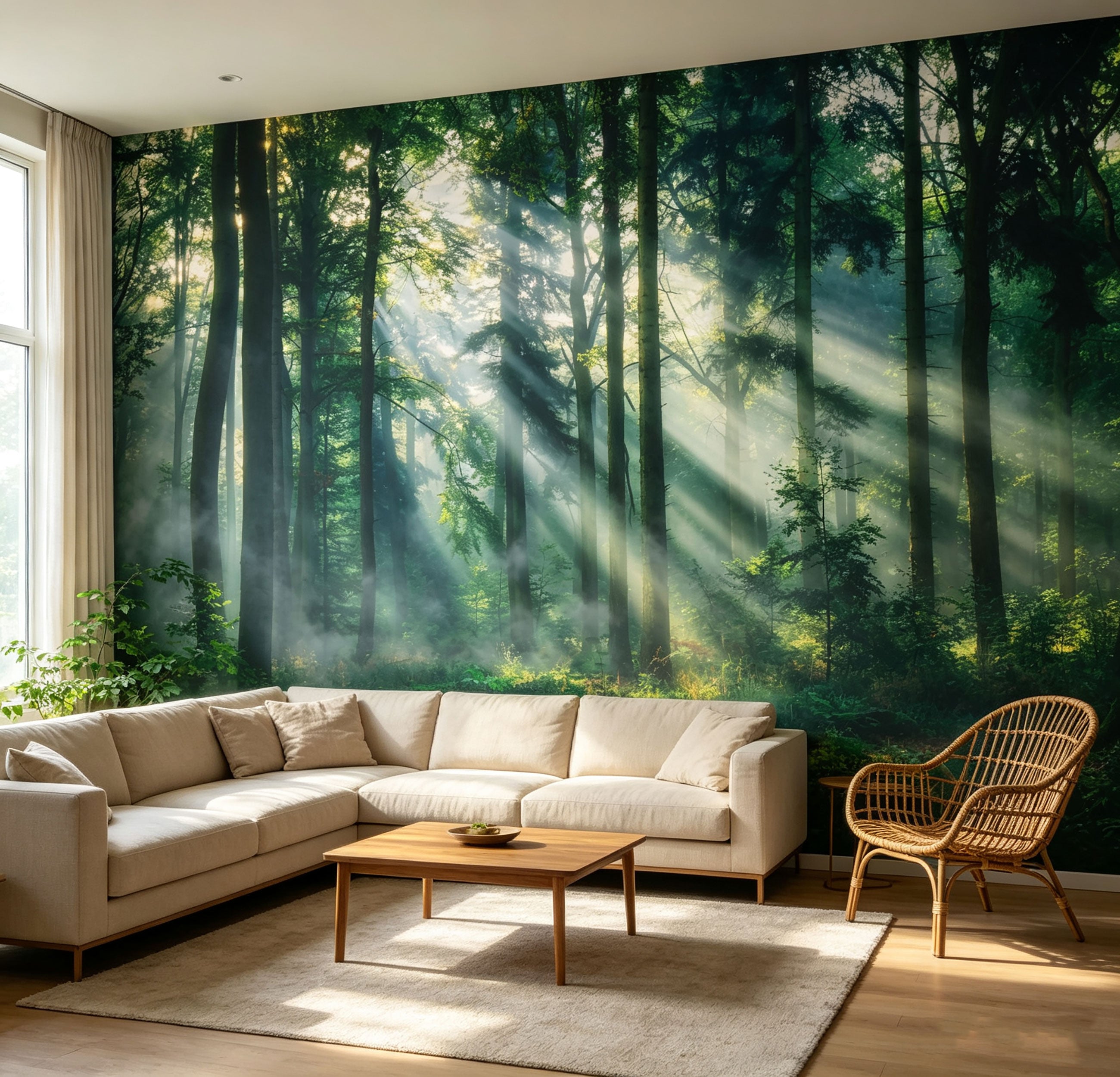 Sunlight pierces through the forest-ForestA0009